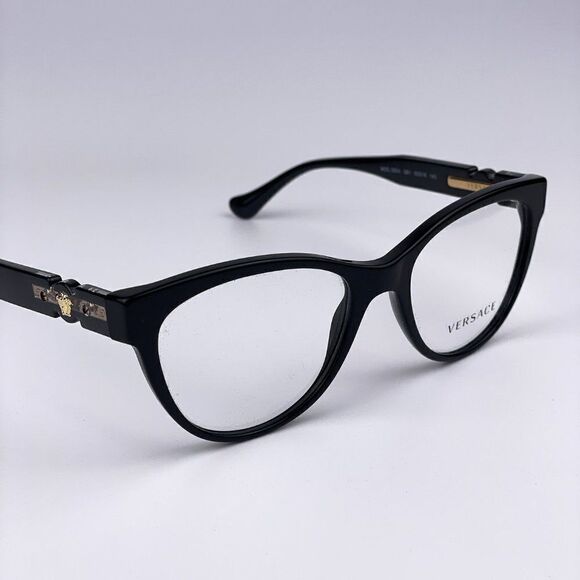 SALE! NEW Versace VE3304 GB1 Black Cat Eye Women Eyeglasses